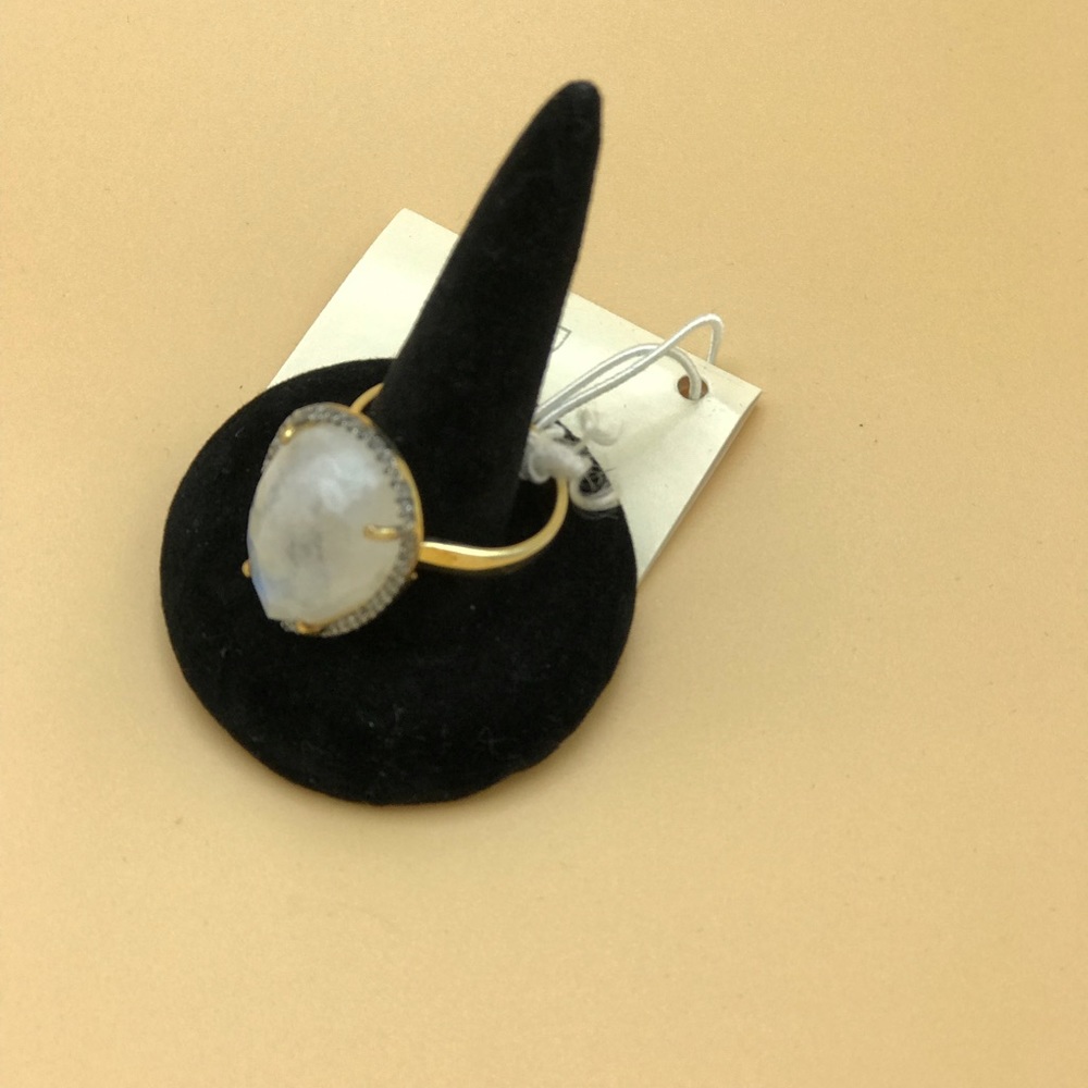 Sterling Silver Rainbow Moonstone Ring